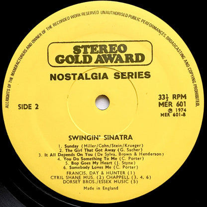 Frank Sinatra - Swingin' Sinatra (LP) 45397 Vinyl LP Goede Staat