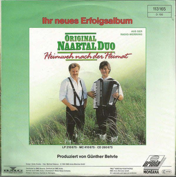 Original Naabtal Duo - Heimweh Nach Der Heimat 22775 Vinyl Singles Goede Staat