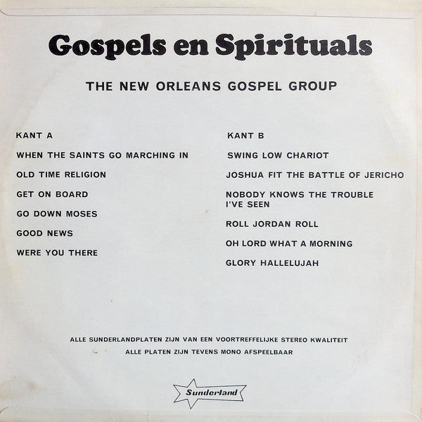 New Orleans Gospel Group - Gospels En Spirituals (LP) 49600 Vinyl LP Goede Staat