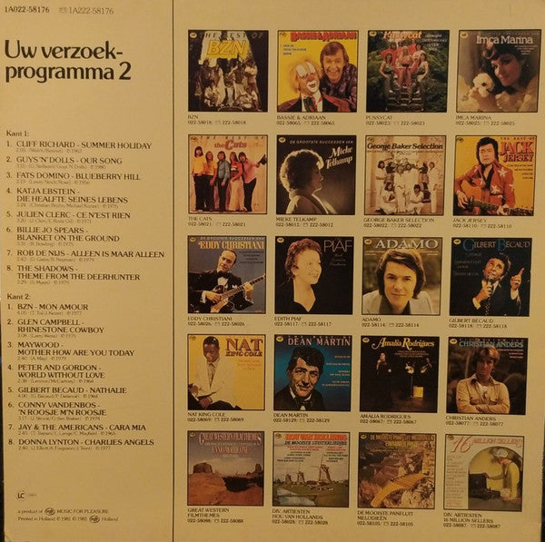 Various - Uw Verzoekprogramma 2 (LP) 42248 Vinyl LP Goede Staat