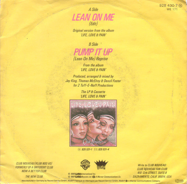 Club Nouveau - Lean On Me 20112 Vinyl Singles Goede Staat