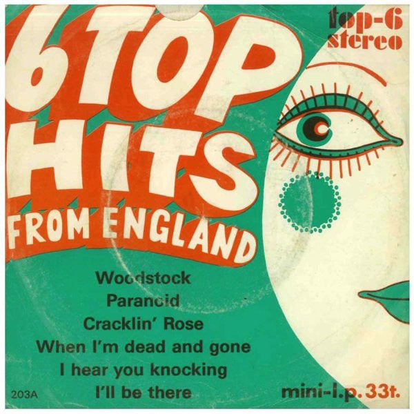 Various - 6 Top Hits From England (33 ⅓ RPM) 11908 Vinyl Singles Goede Staat