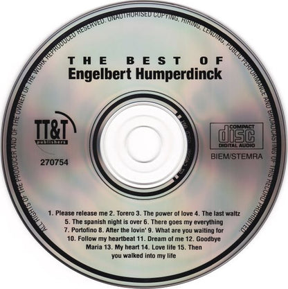 Engelbert Humperdinck - The Best Of (CD) Compact Disc Goede Staat