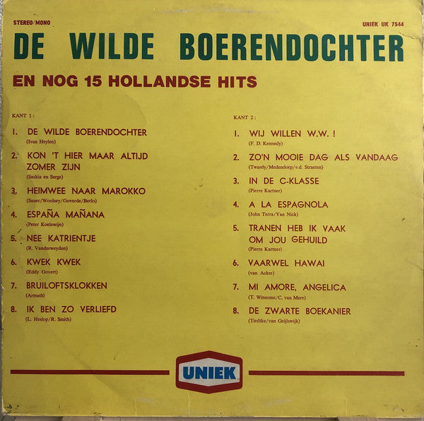 Unknown Artist - De Wilde Boerendochter En Nog 15 Hollandse Hits (LP) 46124 Vinyl LP Goede Staat