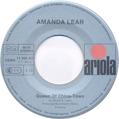 Amanda Lear - Queen Of China-Town 39496 Vinyl Singles Goede Staat