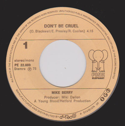 Mike Berry - Don't Be Cruel 08273 Vinyl Singles Hoes: Generic