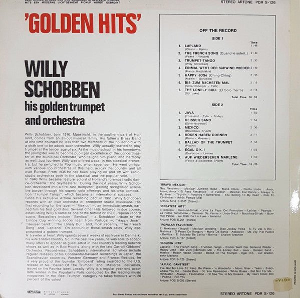 Willy Schobben - Golden Hits (LP) 45485 Vinyl LP Goede Staat