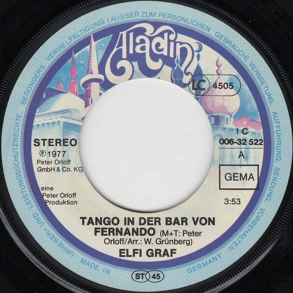 Elfi Graf - Tango In Der Bar Von Fernando 12597 Vinyl Singles Goede Staat