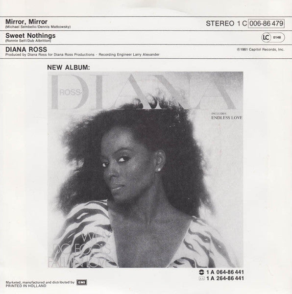 Diana Ross - Mirror Mirror 03058 Vinyl Singles Goede Staat