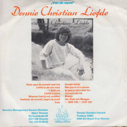 Dennie Christian - Waar Gaat De Wereld Naar Toe 16039 Vinyl Singles Goede Staat