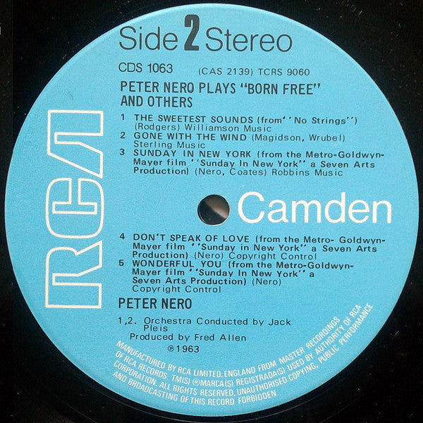 Peter Nero - Peter Nero Plays Born Free And Others (LP) 41307 Vinyl LP Goede Staat