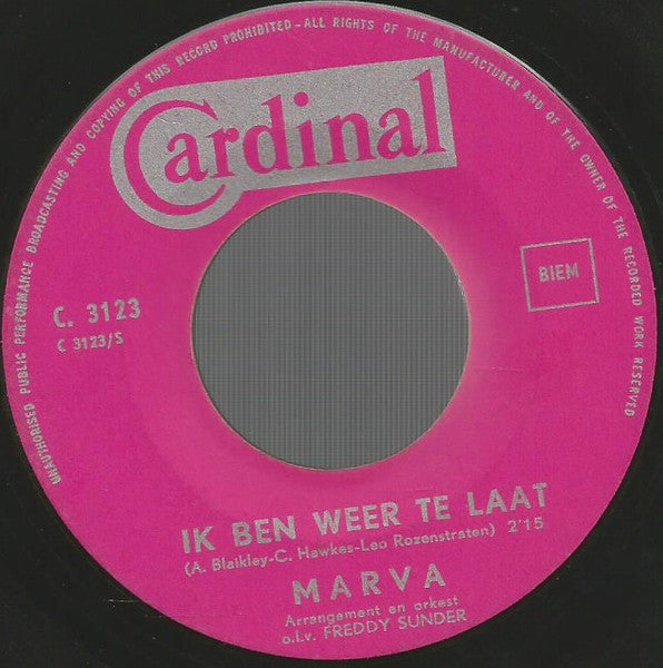 Marva - Browning Joe 15230 Vinyl Singles Goede Staat