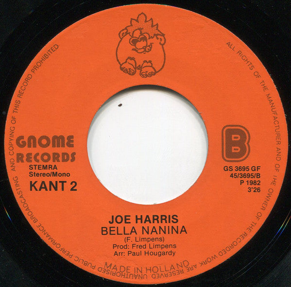 Joe Harris - Waar De Zon En De Zee Elkaar Kussen 15504 Vinyl Singles Goede Staat