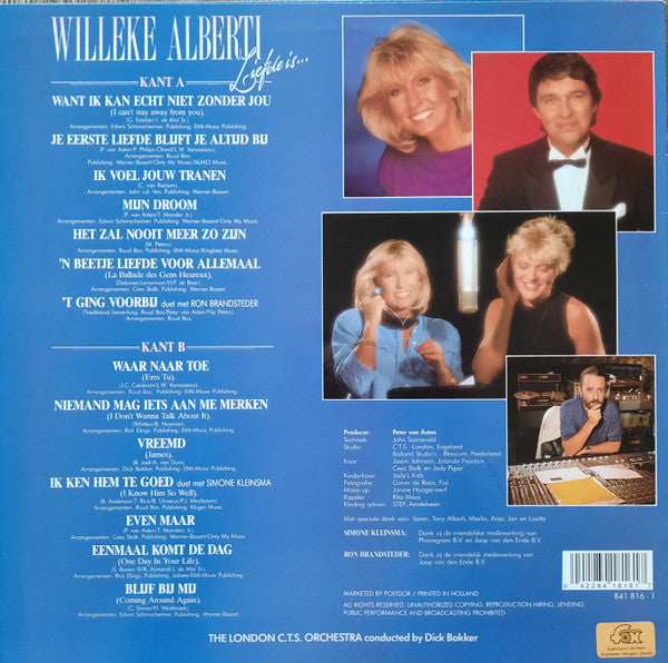 Willeke Alberti - Liefde Is (LP) 49065 Vinyl LP Goede Staat