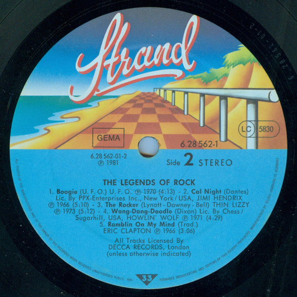 Various - The Legends Of Rock (LP) 49148 Vinyl LP Dubbel Goede Staat