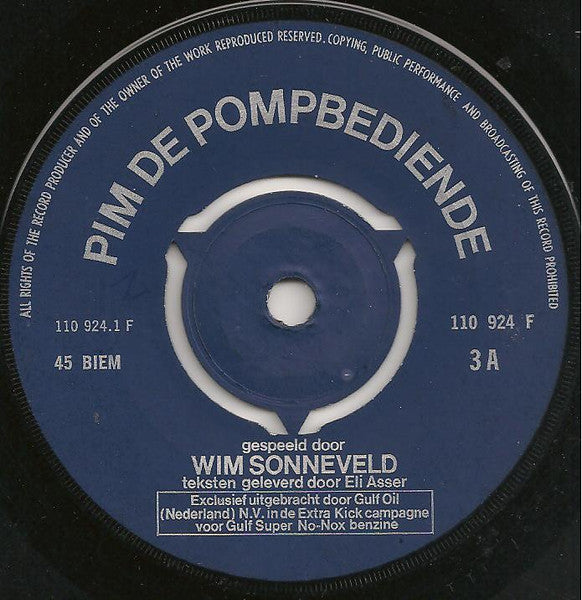 Wim Sonneveld - Een Extra Kick Van Wim Sonneveld 3 13922 Vinyl Singles Goede Staat