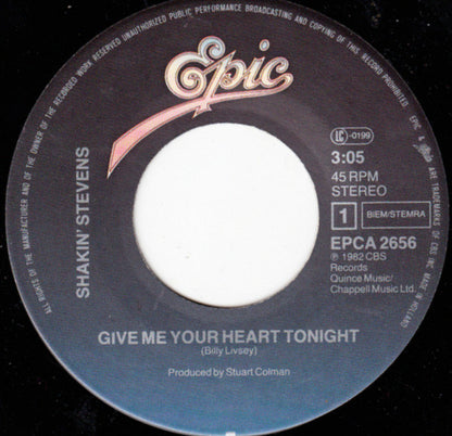 Shakin' Stevens - Give Me Your Heart Tonight 22375 Vinyl Singles Goede Staat