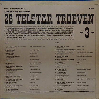 Johnny Hoes - Johnny Hoes Presenteert: 28 Telstar Troeven 3 (LP) 42826 Vinyl LP Goede Staat