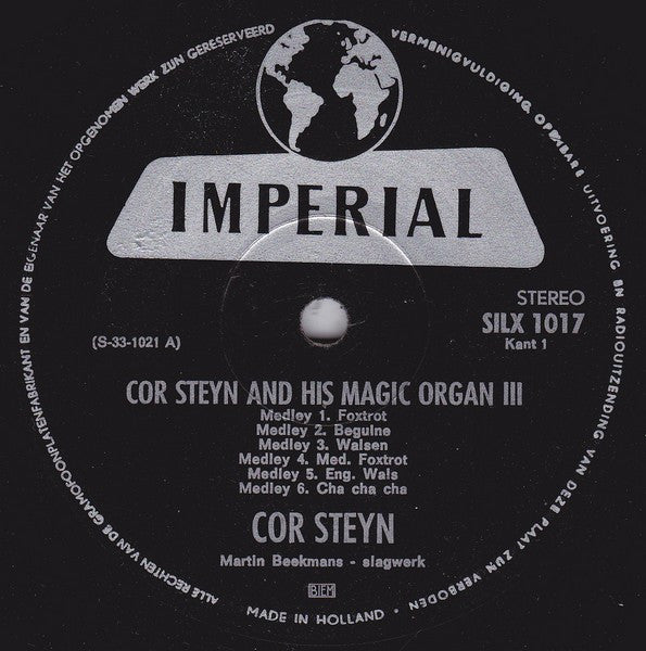 Cor Steyn - Cor Steyn And His Magic Organ 3 (LP) 41850 Vinyl LP Goede Staat