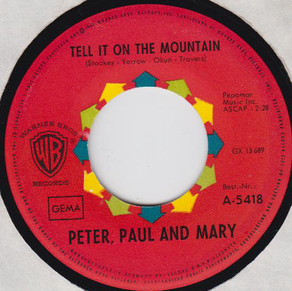 Peter Paul & Mary - Tell It On The Mountain 05404 Vinyl Singles Goede Staat