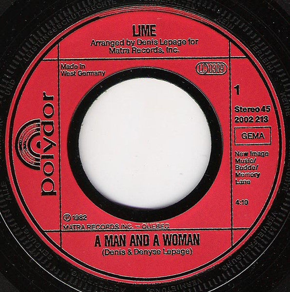 Lime - A Man And A Woman 16703 Vinyl Singles Goede Staat