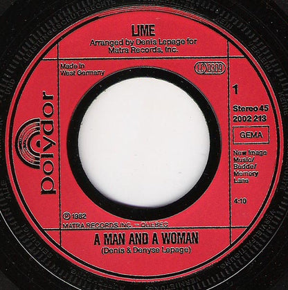 Lime - A Man And A Woman 16703 Vinyl Singles Goede Staat