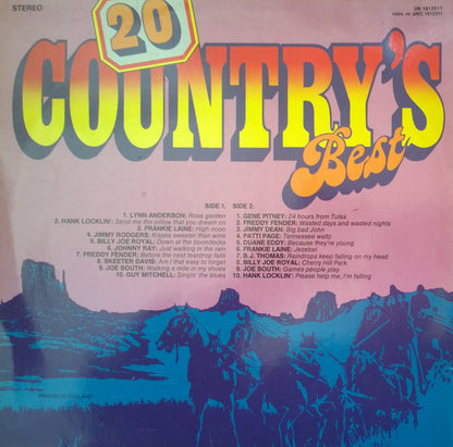 Various - 20 Country's Best (LP) 49066 Vinyl LP Goede Staat