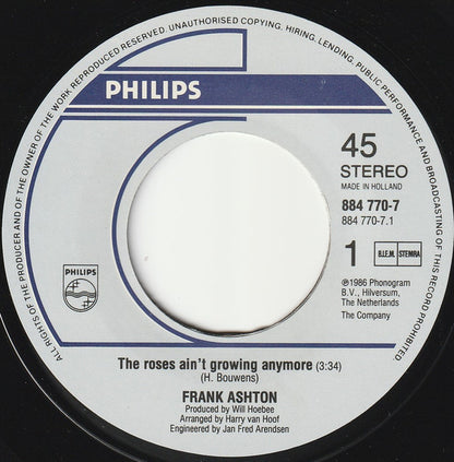 Frank Ashton - Roses Ain't Growing Anymore 30875 Vinyl Singles Goede Staat