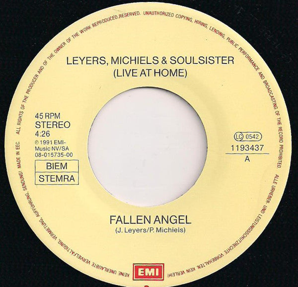 Leyers Michiels & Soulsister - Live At Home 12841 Vinyl Singles Goede Staat