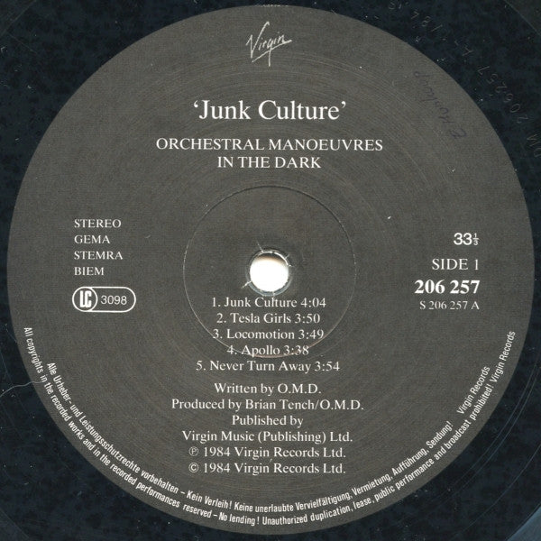 Orchestral Manoeuvres In The Dark - Junk Culture (LP) 48557 Vinyl LP Goede Staat