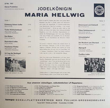 Maria Hellwig - Jodelkönigin Maria Hellwig (LP) 42271 Vinyl LP Goede Staat