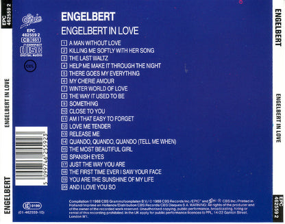 Engelbert Humperdinck - Engelbert In Love (CD) Compact Disc Goede Staat