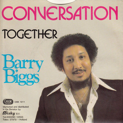 Barry Biggs - Conversation 21976 Vinyl Singles Goede Staat