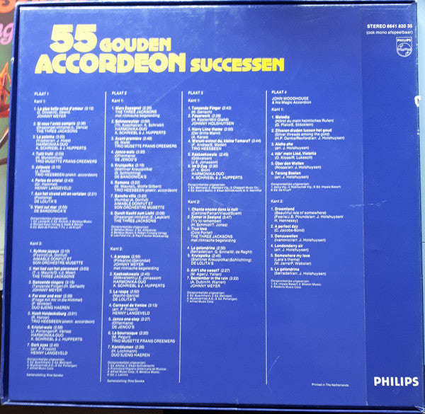 Various - 55 Gouden Accordeon Successen (LP Box) 41933 Vinyl LP Goede Staat