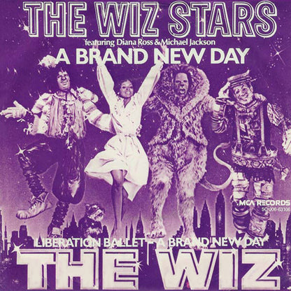 Wiz Stars Featuring Diana Ross & Michael Jackson - A Brand New Day 19000 Vinyl Singles Goede Staat