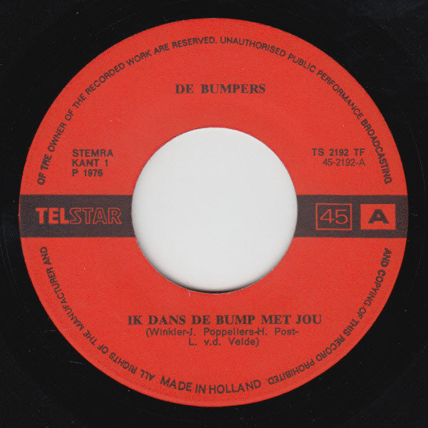 Bumpers - Ik Dans De Bump Met Jou 30723 Vinyl Singles Goede Staat