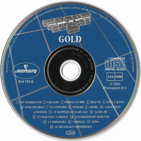 BZN - Gold (CD) Compact Disc Goede Staat