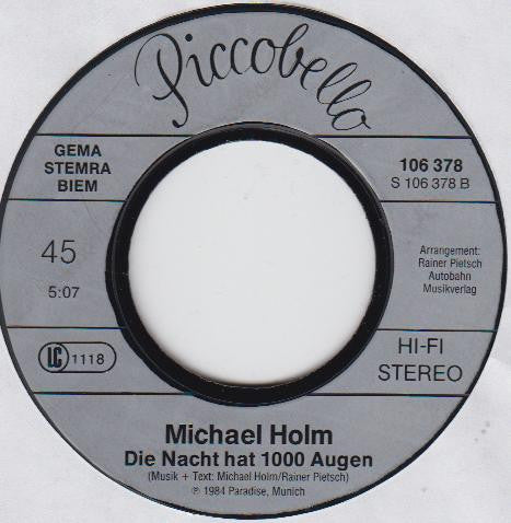 Michael Holm - Einsamkeit Danach 21530 Vinyl Singles Goede Staat