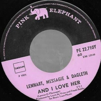 Lennart Messagie & Dagleth - And I Love Her 17963 Vinyl Singles Goede Staat