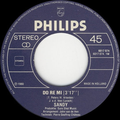 Sandy - Do Re Mi 11301 Vinyl Singles Goede Staat