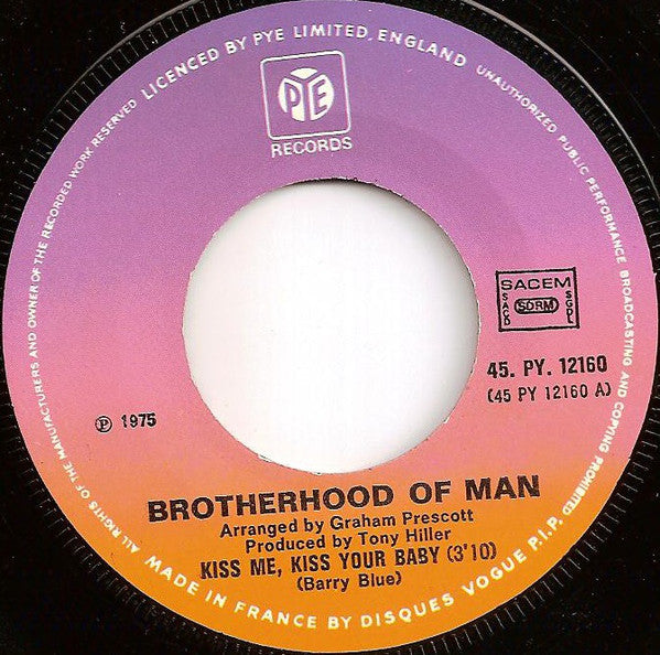 Brotherhood Of Man - Kiss Me Kiss Your Baby 25574 Vinyl Singles Goede Staat