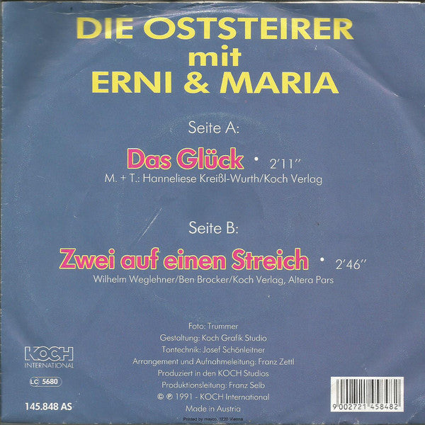 Oststeirer Mit Erni & Maria - Das Glück 21676 Vinyl Singles Goede Staat