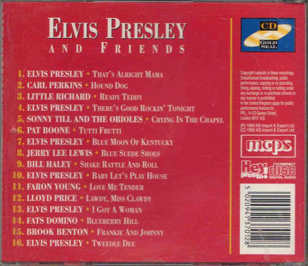 Various - Elvis Presley And Friends (CD) Compact Disc Goede Staat