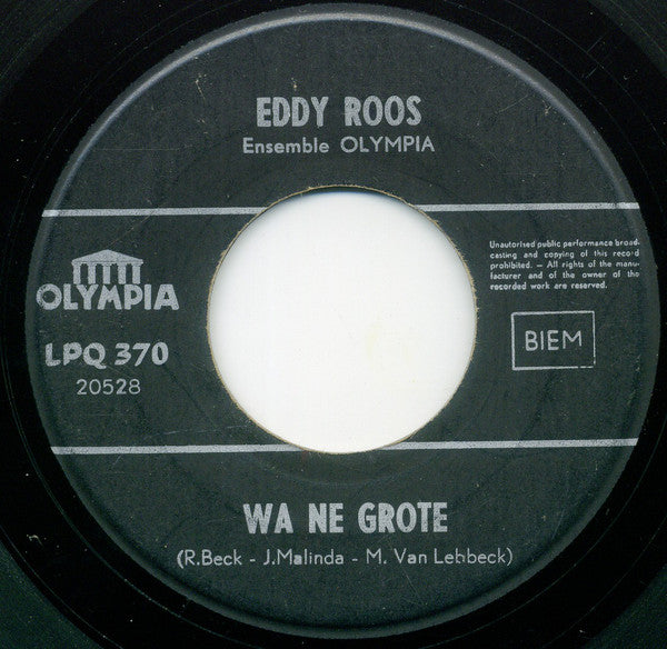 Eddy Roos - Leg Z'in Mijn Hand 13367 Vinyl Singles Goede Staat