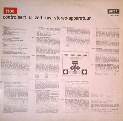 No Artist - Hoe Controleert U Zelf Uw Stereo-Apparatuur (LP) 49303 Vinyl LP Goede Staat