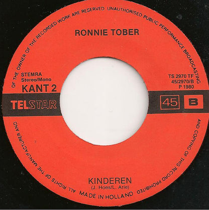 Ronnie Tober - De Zon In M'n Hart 00035 Vinyl Singles B-Keus (B)