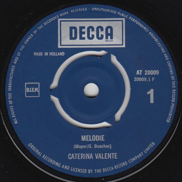 Caterina Valente - Melodie 21834 Vinyl Singles Hoes: Generic Company