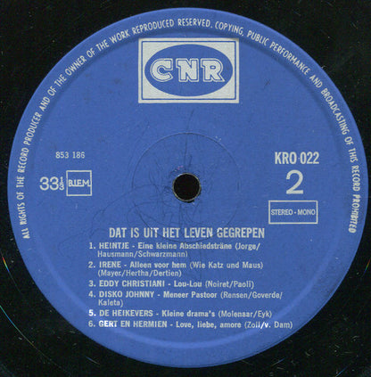 Various - Dat Is Uit Het Leven Gegrepen (LP) 41101 Vinyl LP Goede Staat