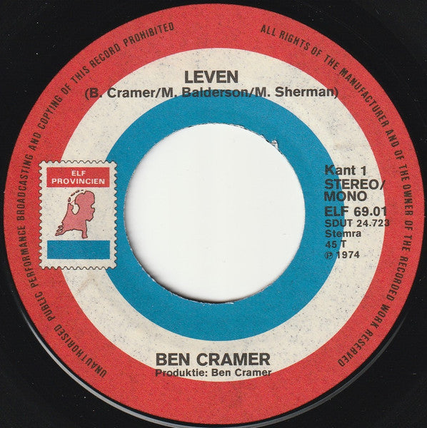 Ben Cramer - Leven 29824 (B) Vinyl Singles B-Keus (B)