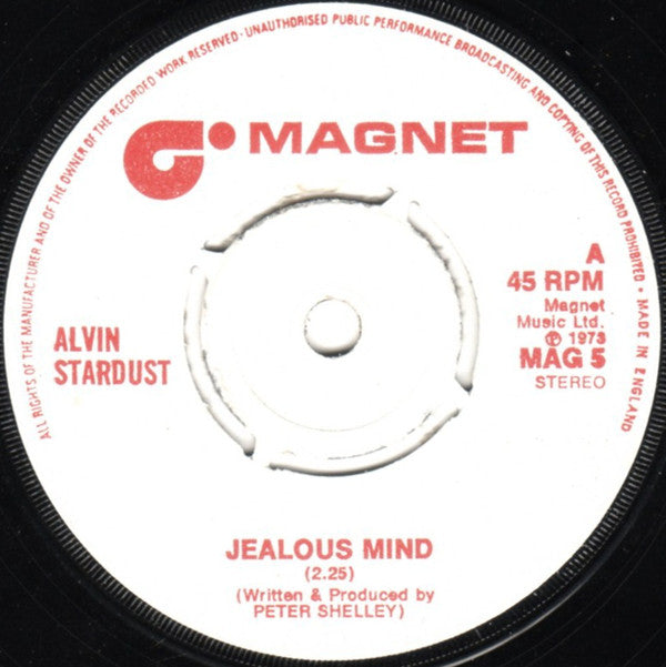 Alvin Stardust - Jealous Mind 23563 Vinyl Singles Goede Staat